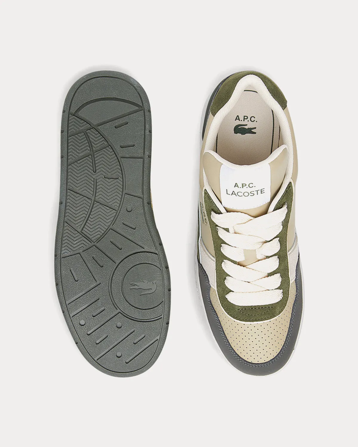 Ace Khaki / Off White Low Top Sneakers