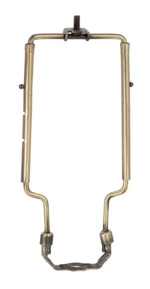 Adjustable Lamp Harp, Antique Brass Finish, Heavy Duty (12789A)