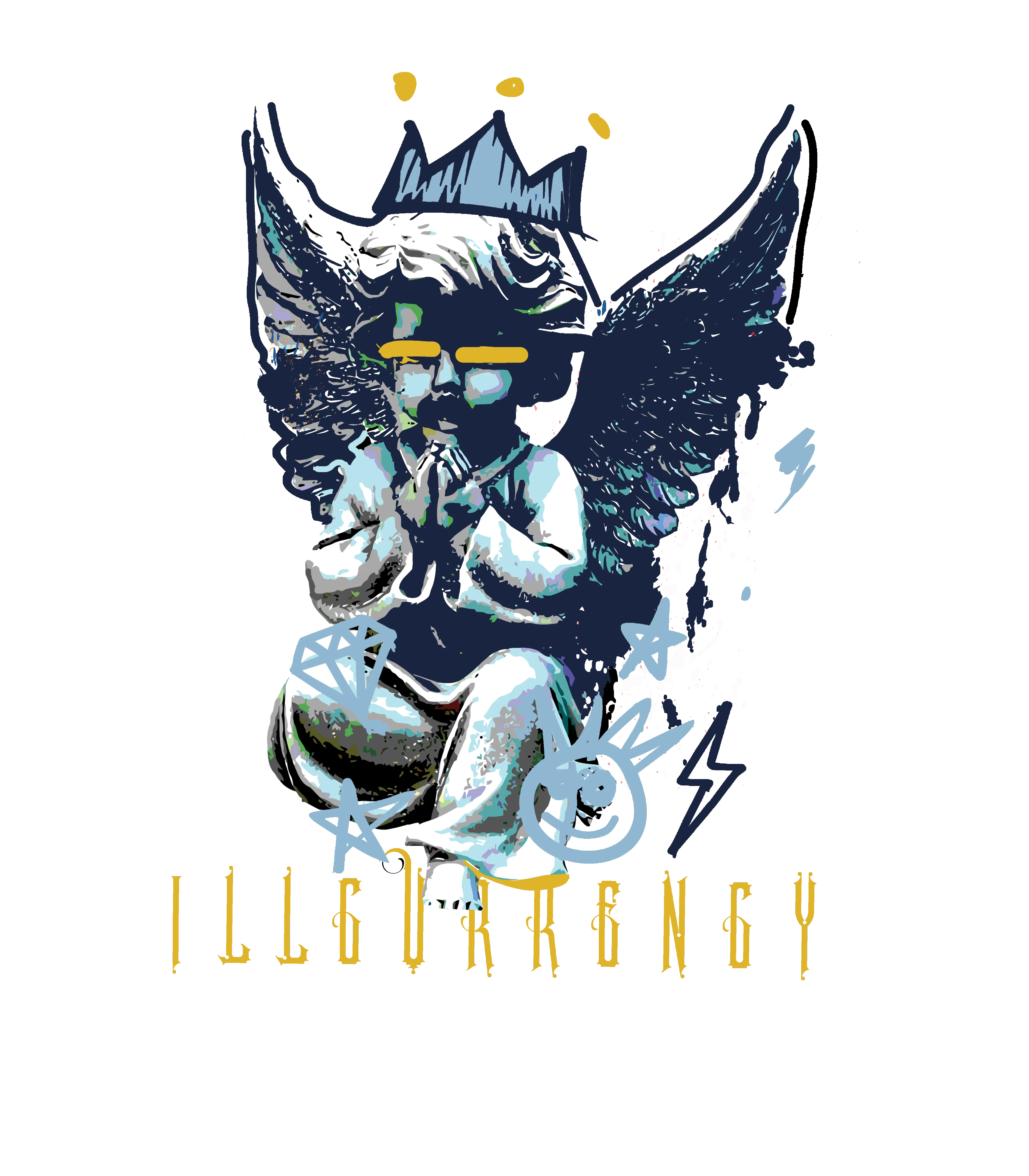 Air Jordan 1 High OG WMNS First in Flight White T-Shirt (Graffiti Angel)| illcurrency