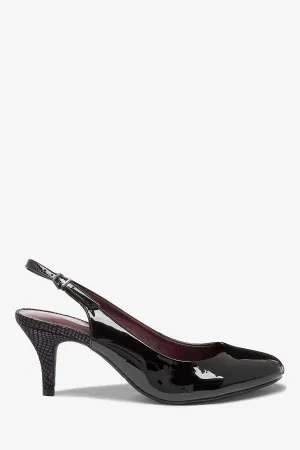 Almond Toe Slingbacks