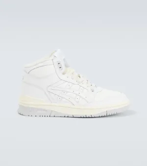 Asics ex89 mt leather high top sneakers, white