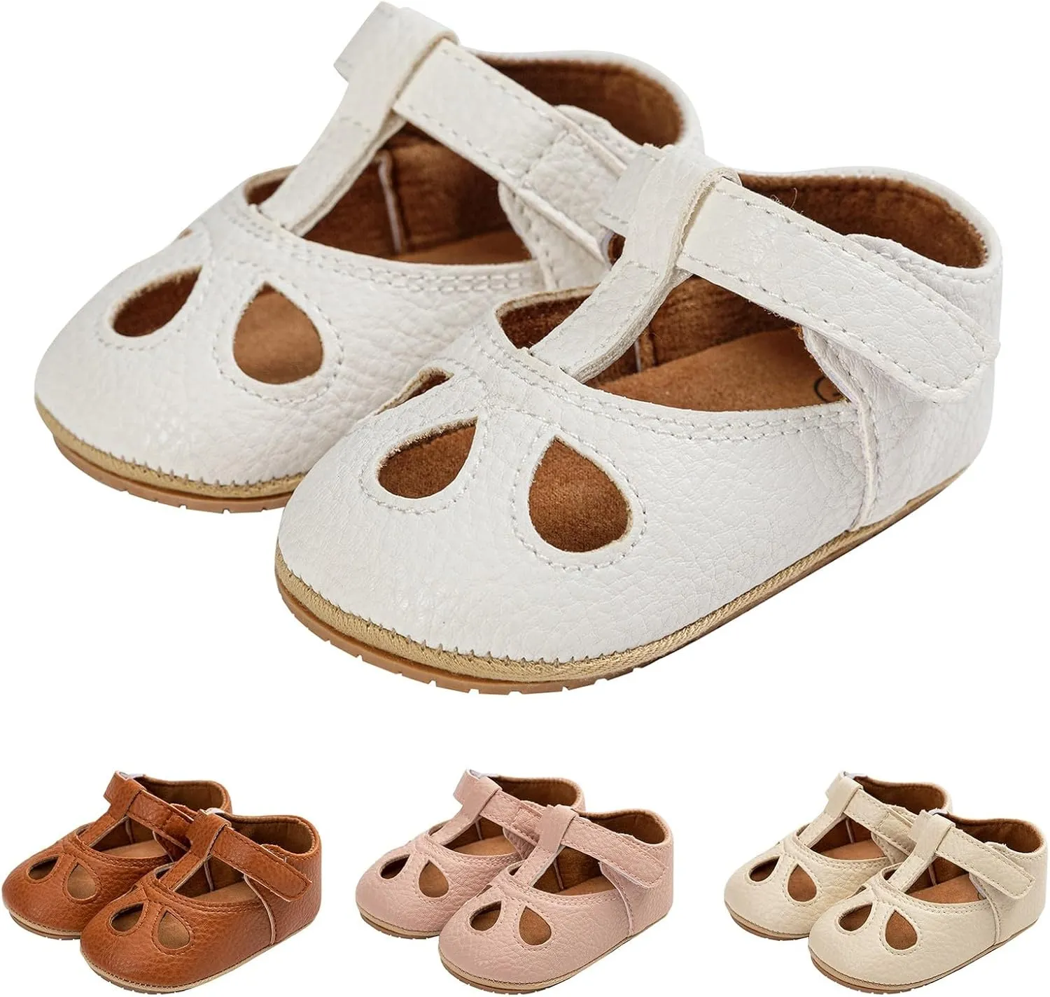 Baby Girls Boys Sandals Non Slip Flats Adjustable Straps Close Toe Water Shoes Infant Comfortable Summer Beach Sandals