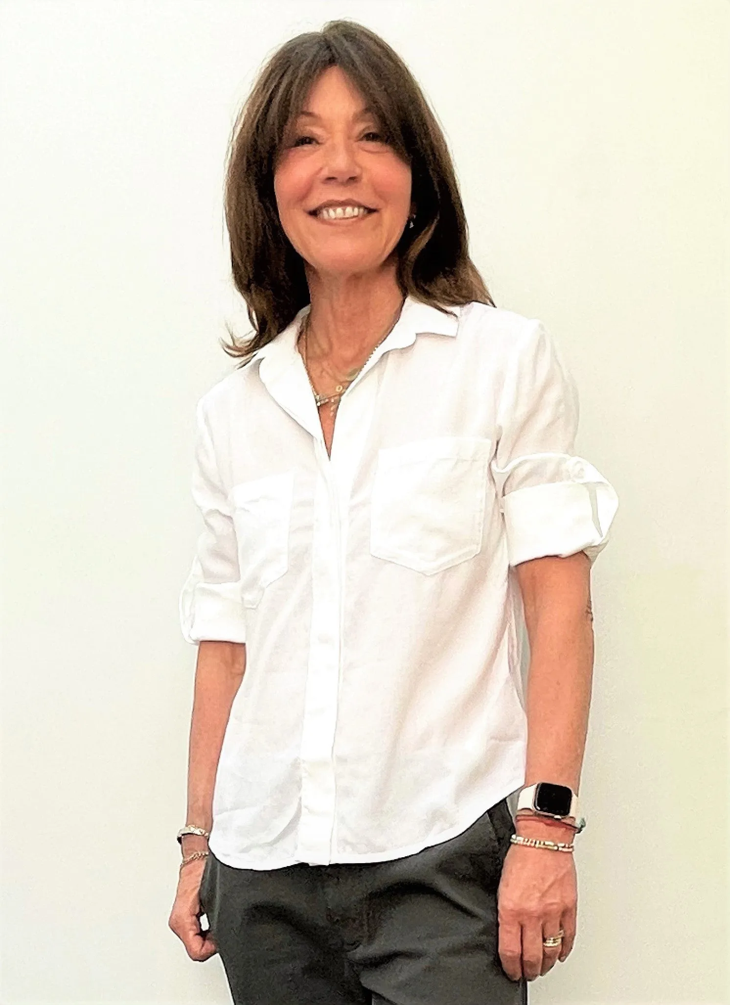 BD Split Back Button Down Shirt 2631 in White