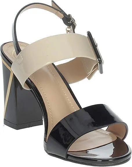 BIA6138RF BLACK-BEIGE PATENT Block Heels