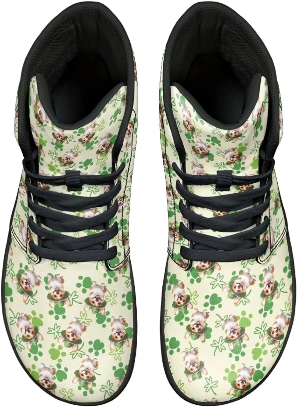 Binienty Men Wide Width Barefoot Flats Shoes Women Holiday Shoes High Top PU Zero Drop Walking Hiking Sneakers