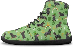 Binienty Men Wide Width Barefoot Flats Shoes Women Holiday Shoes High Top PU Zero Drop Walking Hiking Sneakers