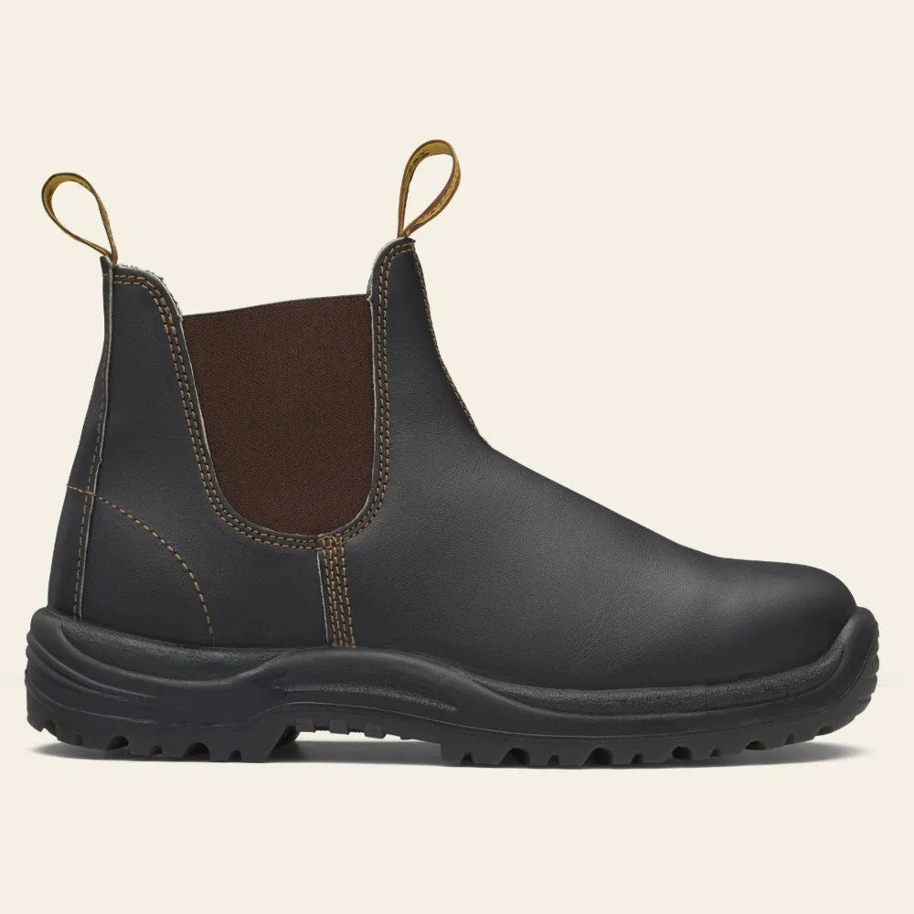 Blundstone 172 UNISEX ELASTIC SIDED SERIES WORK BOOTS - STOUT BROWN