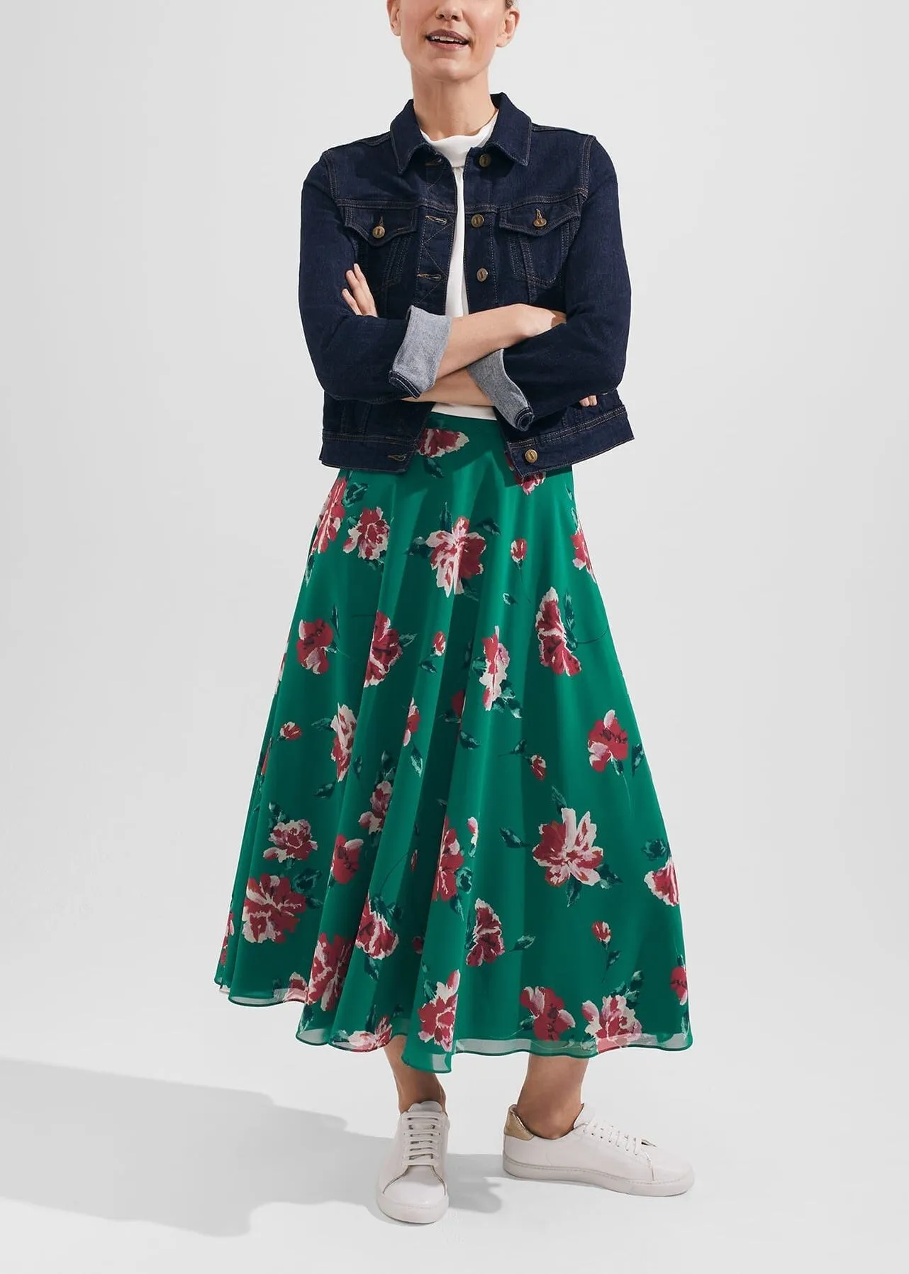 Carly Skirt 0123/7417/9022l00 Green-Multi