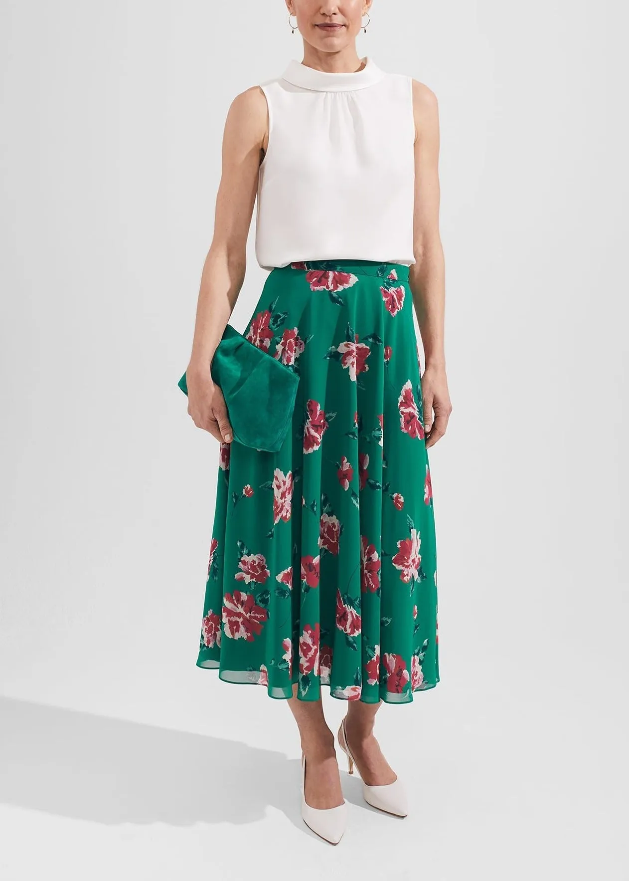 Carly Skirt 0123/7417/9022l00 Green-Multi