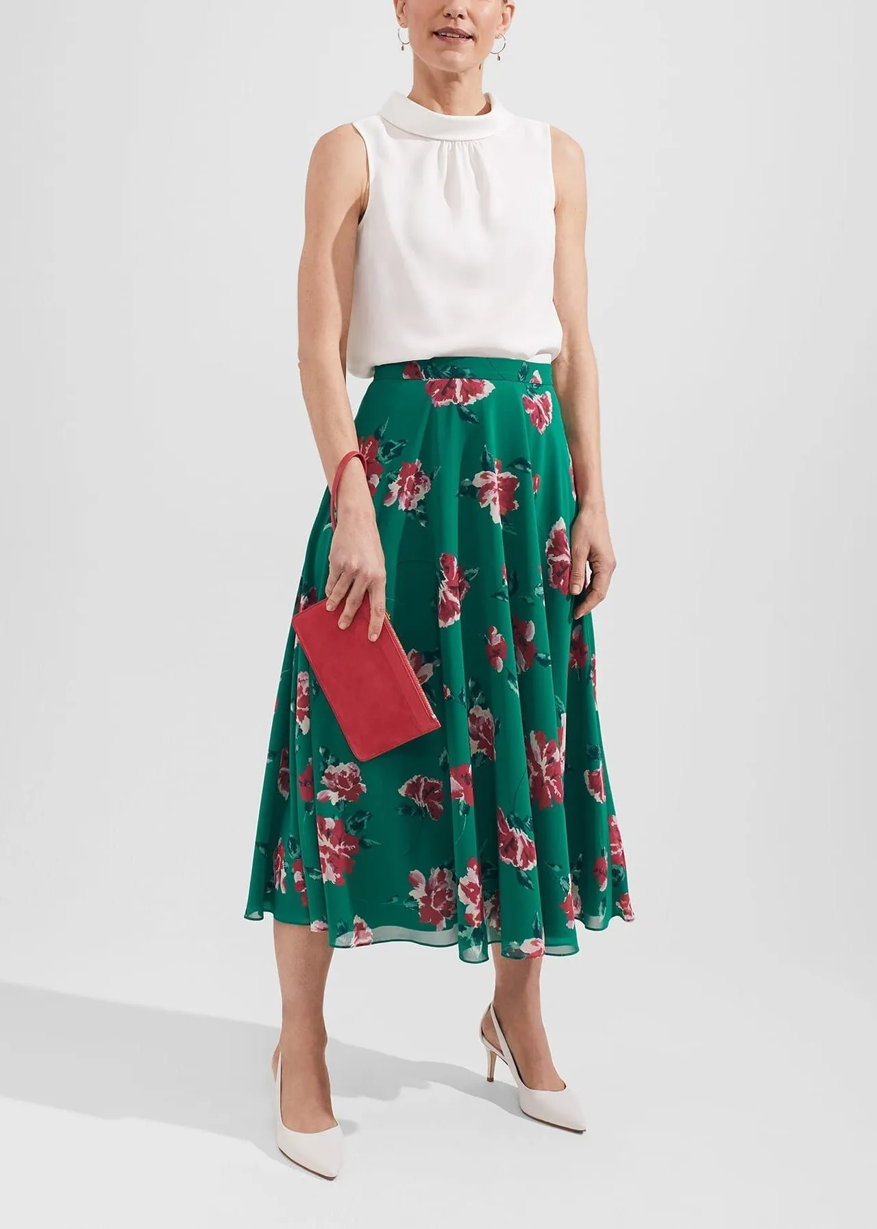 Carly Skirt 0123/7417/9022l00 Green-Multi