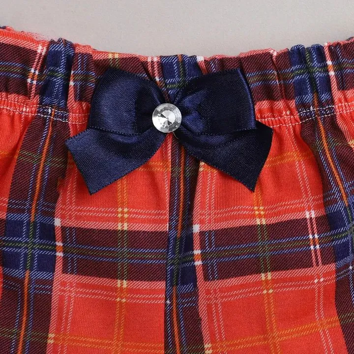 Checkered Printed Short