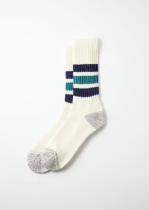Coarse Ribbed Oldschool - Navy Blue/NW Green - R1255