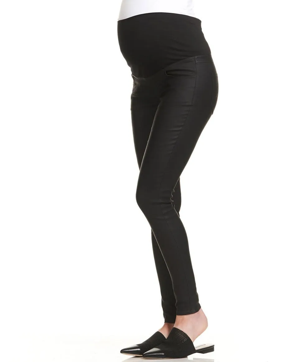 Coated Overbelly Jeans