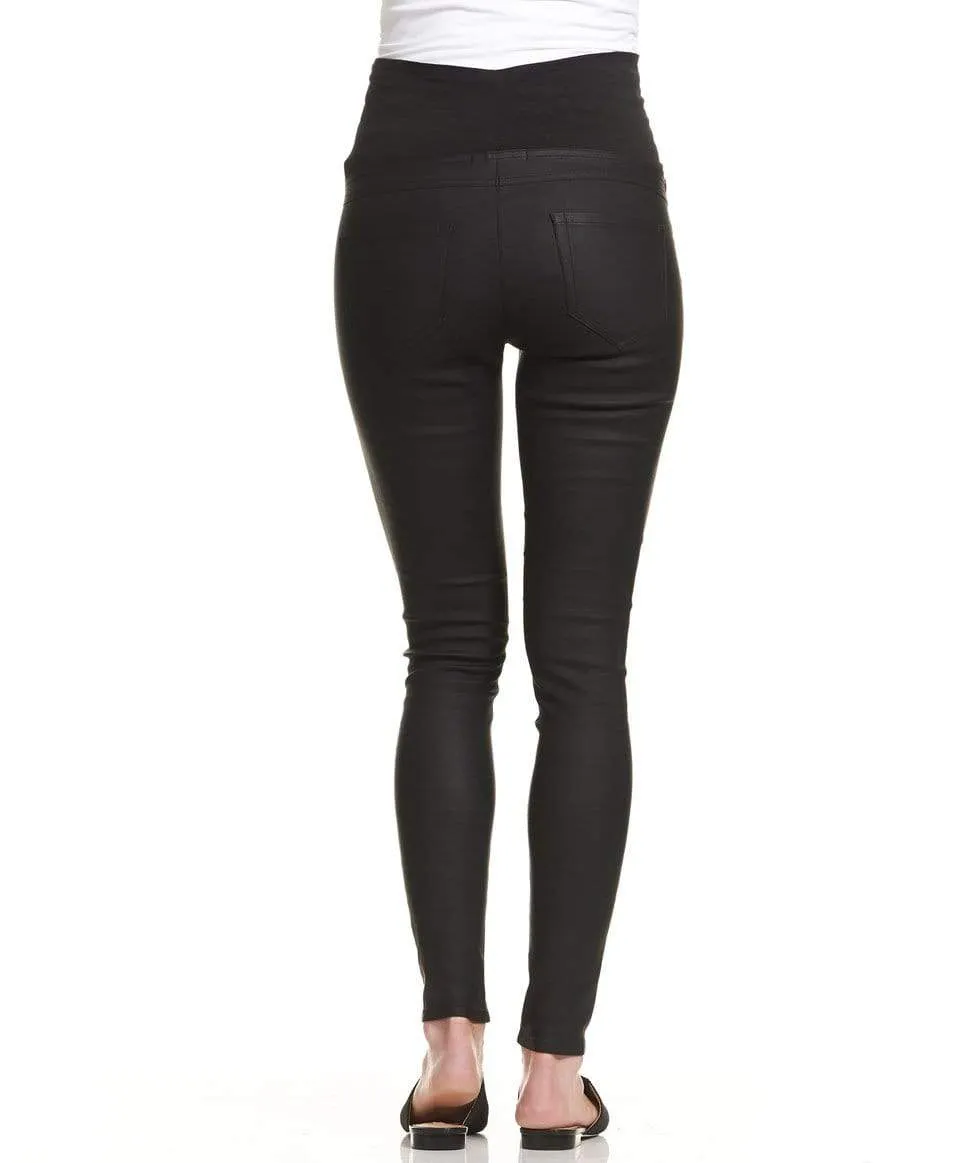 Coated Overbelly Jeans
