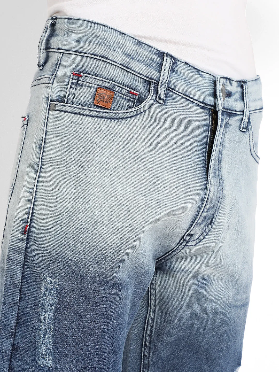 Contrast Ombre Denim Jeans