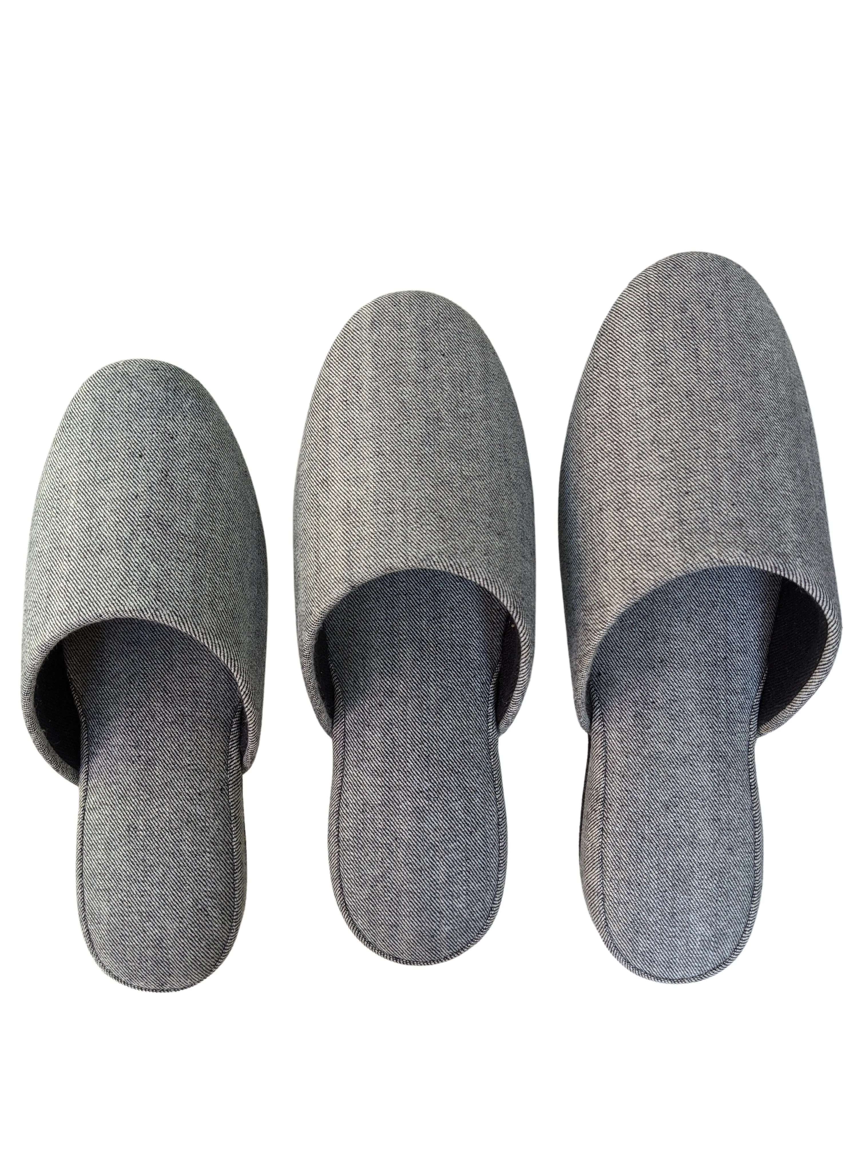 Denim Hiroshima Slippers Simple B-type 3 sizes [Medium / Large / XL]