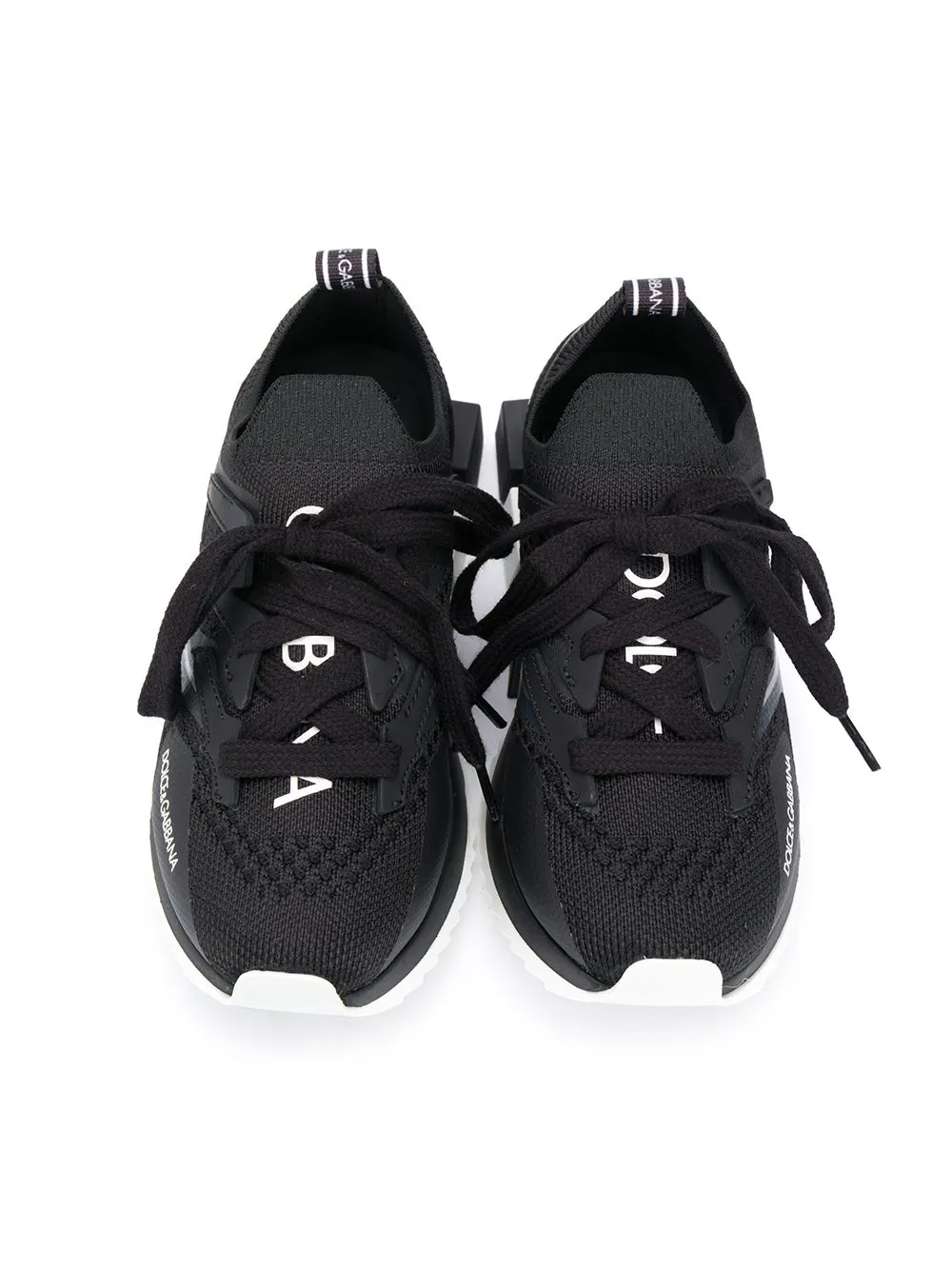 DOLCE & GABBANA KIDS X Gen Lace Up Sneakers Black