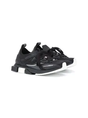 DOLCE & GABBANA KIDS X Gen Lace Up Sneakers Black