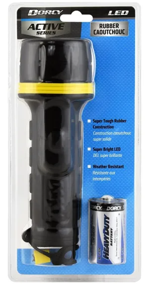 Dorcy 41-2965 Flashlight, D Battery, LED Lamp, Black :CD: QUANTITY: 1