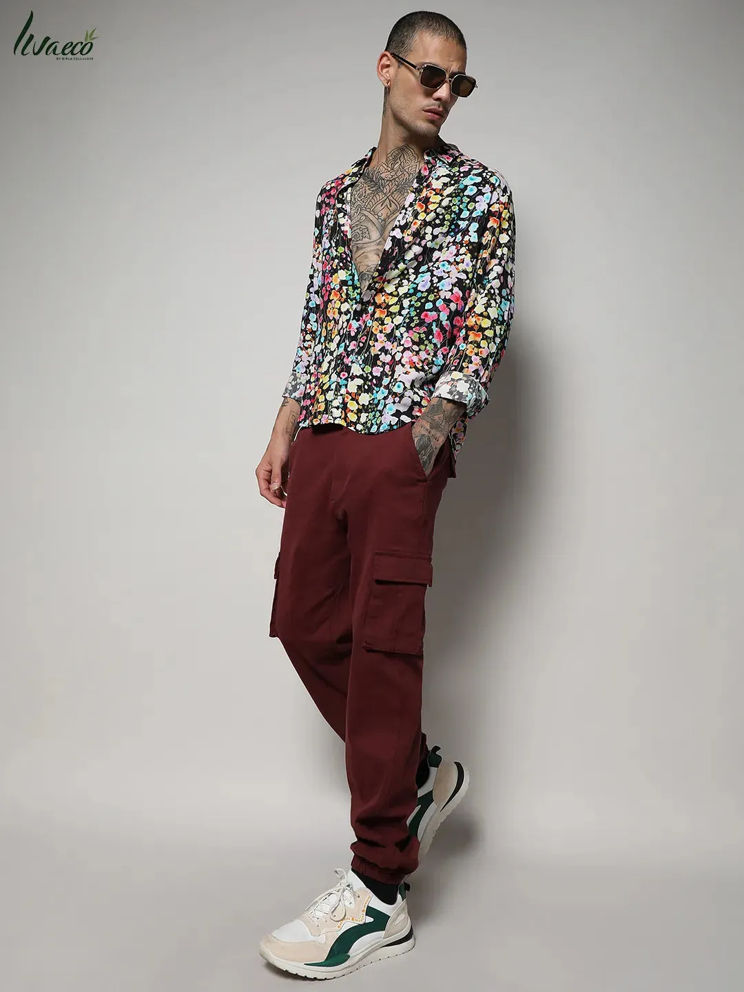 Ecoliva Botanical Cluster Shirt