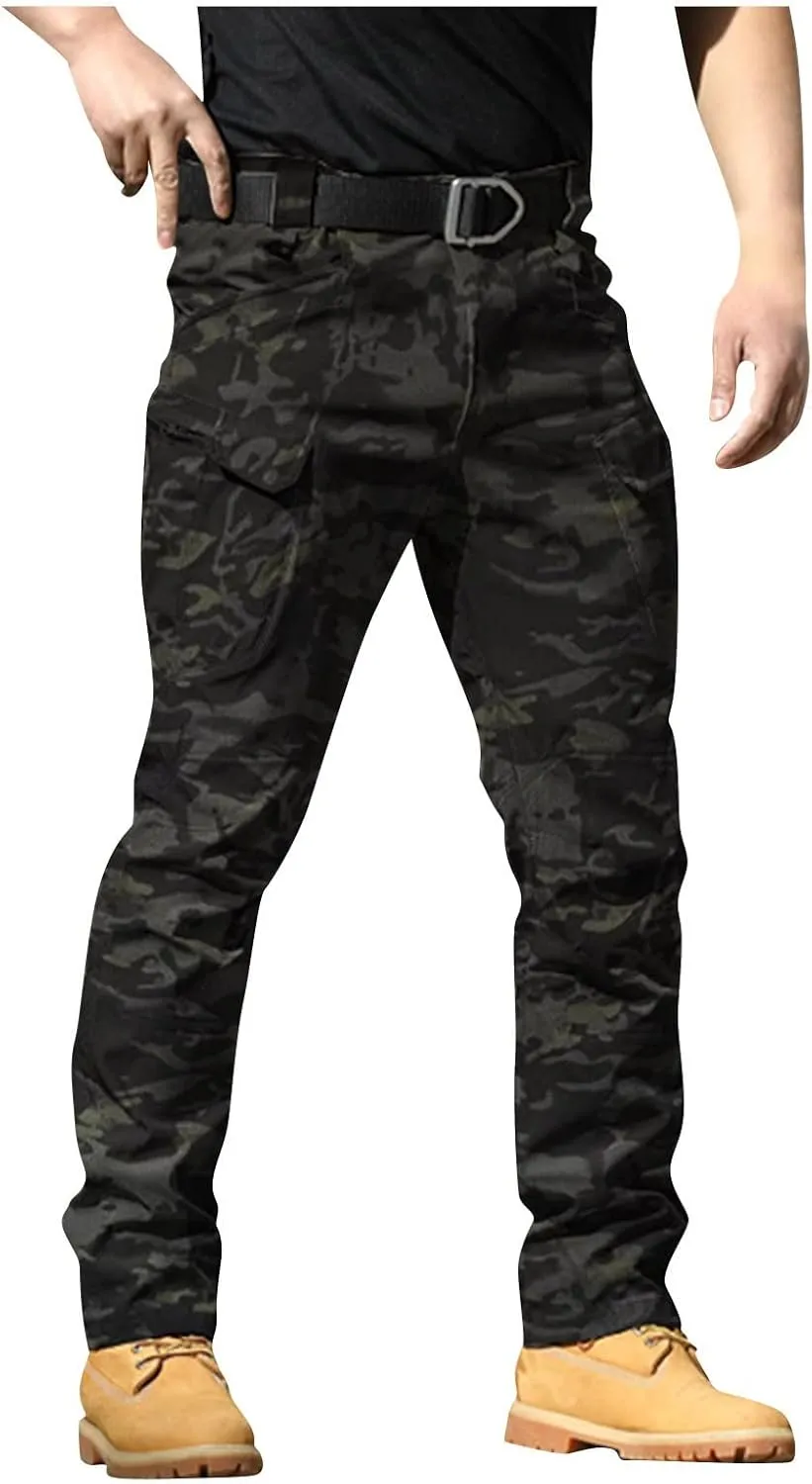 Fit Cargo Pants for Men, Summer Outdoor Lightweight Work Travel Hiking Pants Men