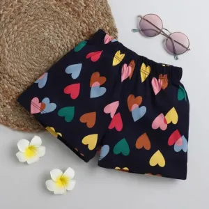 Hearts Printed Short