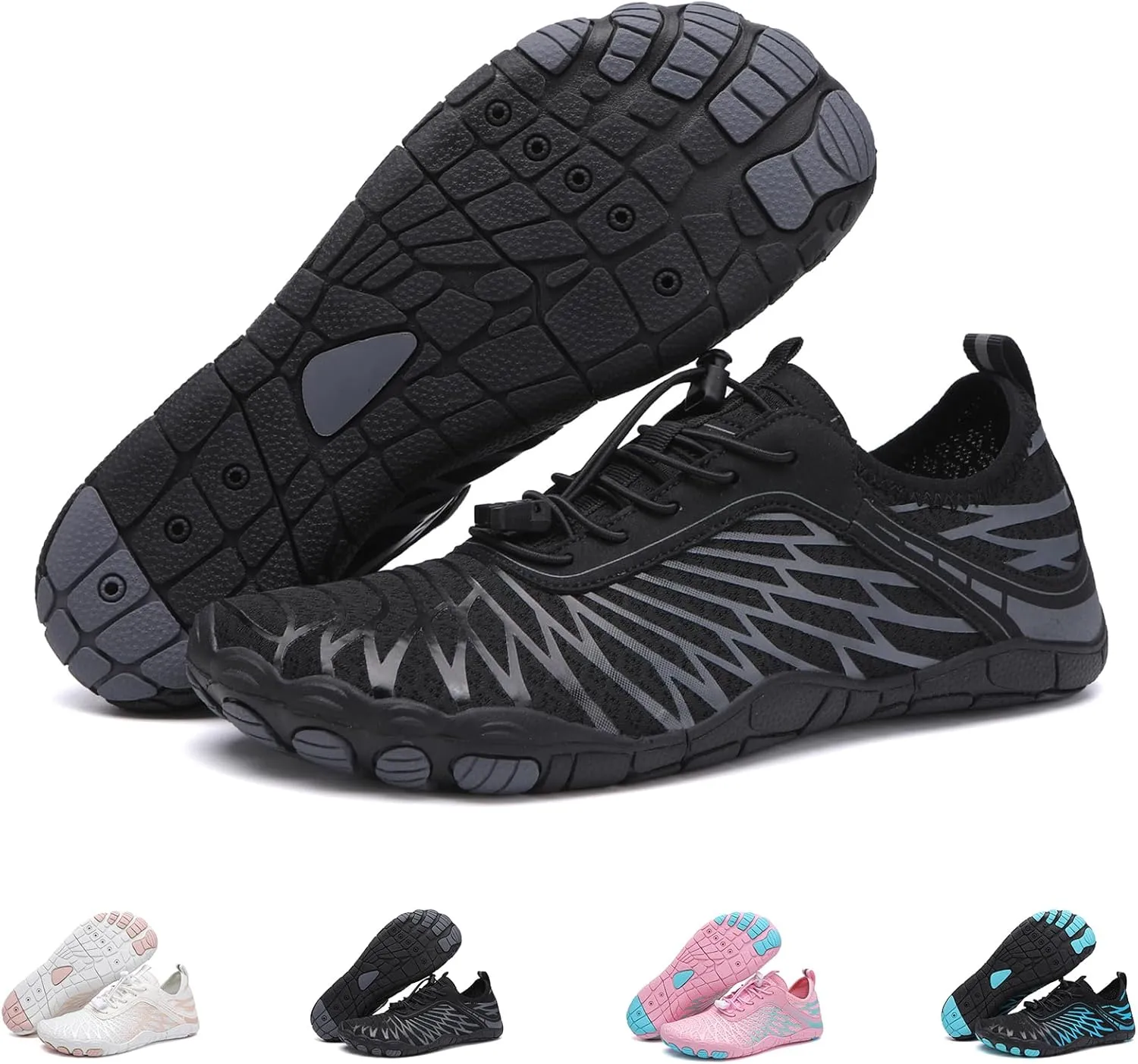 Hike Barefoot Shoes for Womens Mens, 2025 New Comfortable Healthy&Non-Slip Barefoot Vitality Shoes Women's Minimalist Athletic Footwear, Wide Toe Box Water Shoe for Women Men,Hiking Walking Daily Wear
