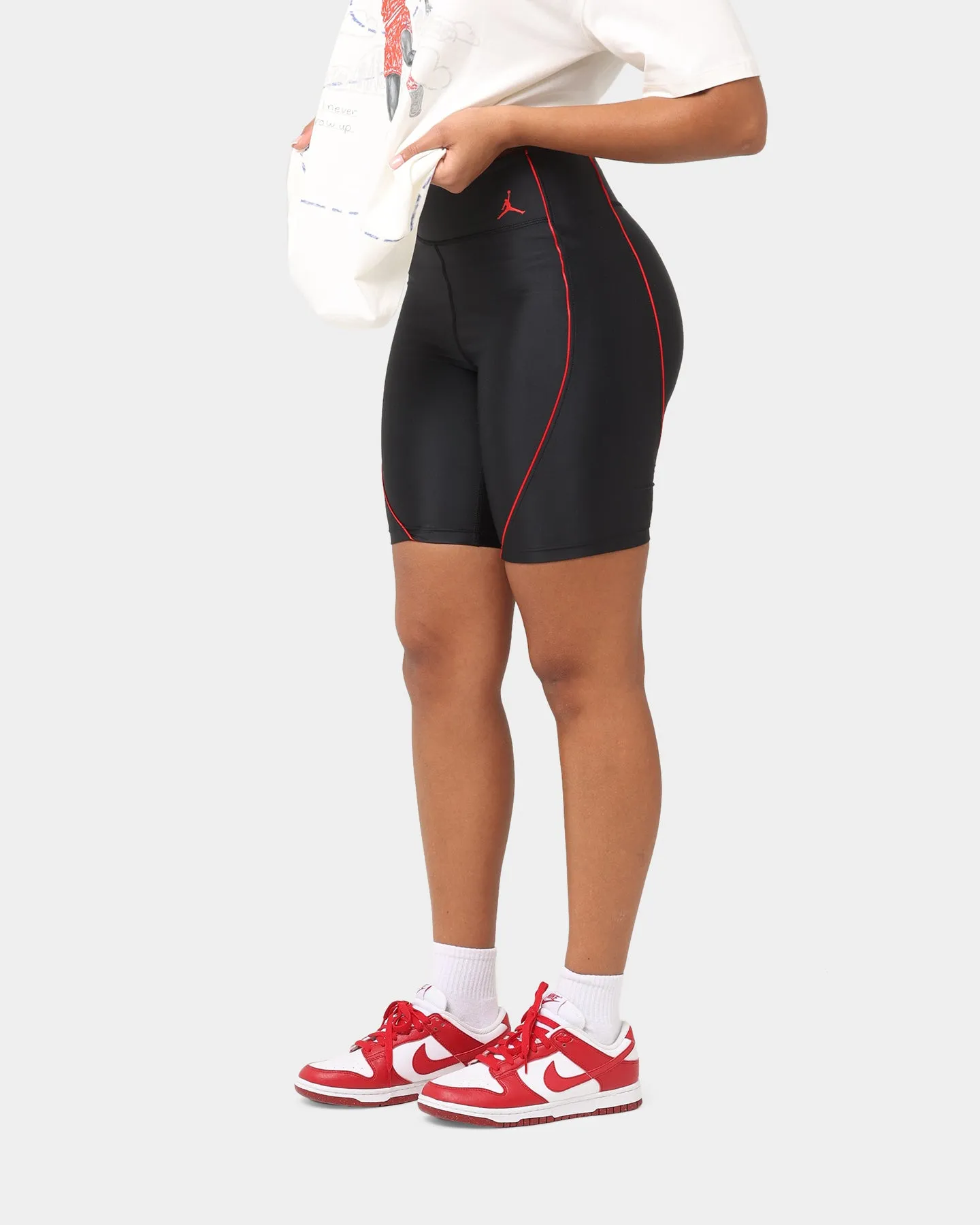 Jordan Women's Essentials Bike Shorts Black/Uni Red
