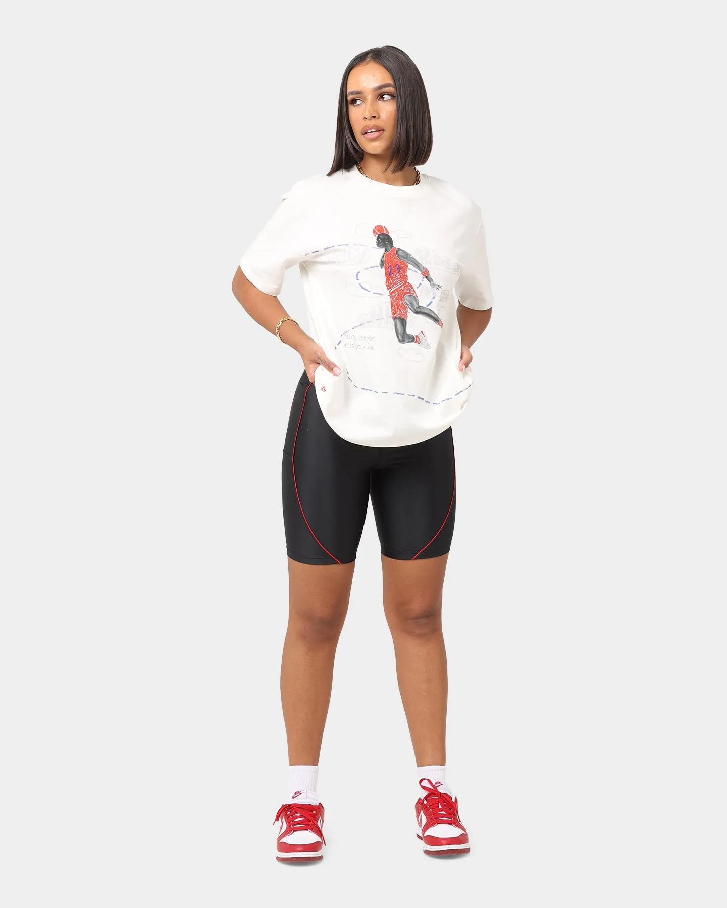 Jordan Women's Essentials Bike Shorts Black/Uni Red