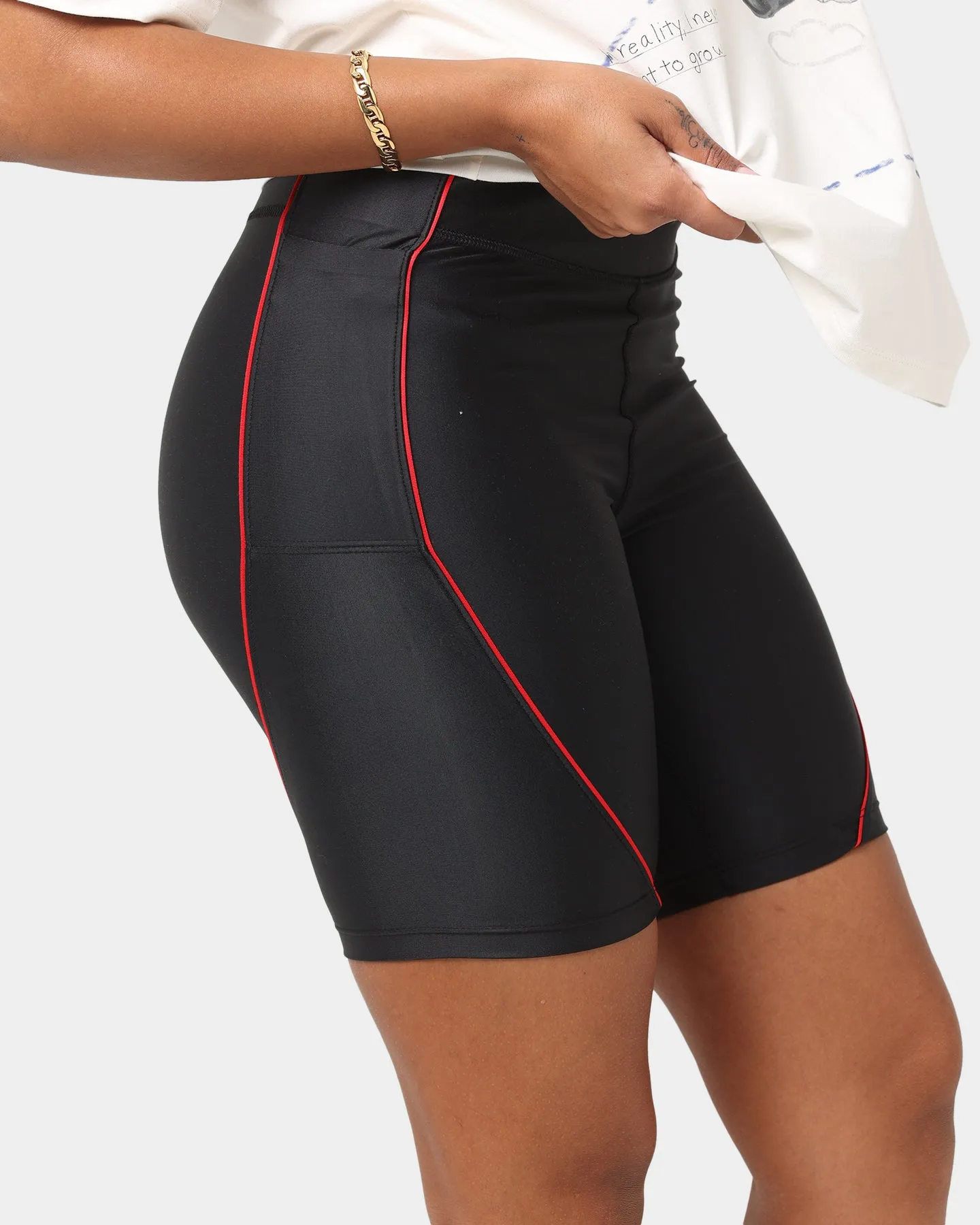 Jordan Women's Essentials Bike Shorts Black/Uni Red
