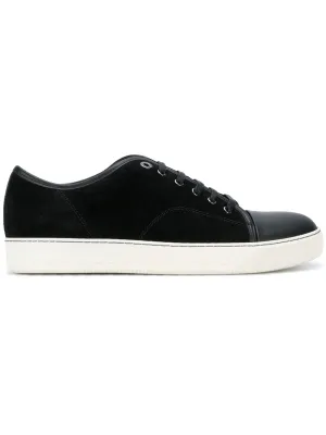 LANVIN Toe-Capped DBB1 Leather Sneakers Black
