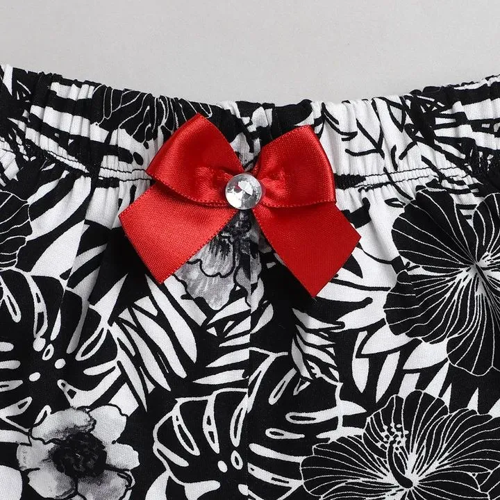 Leaves Printed Short