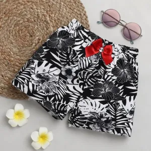 Leaves Printed Short