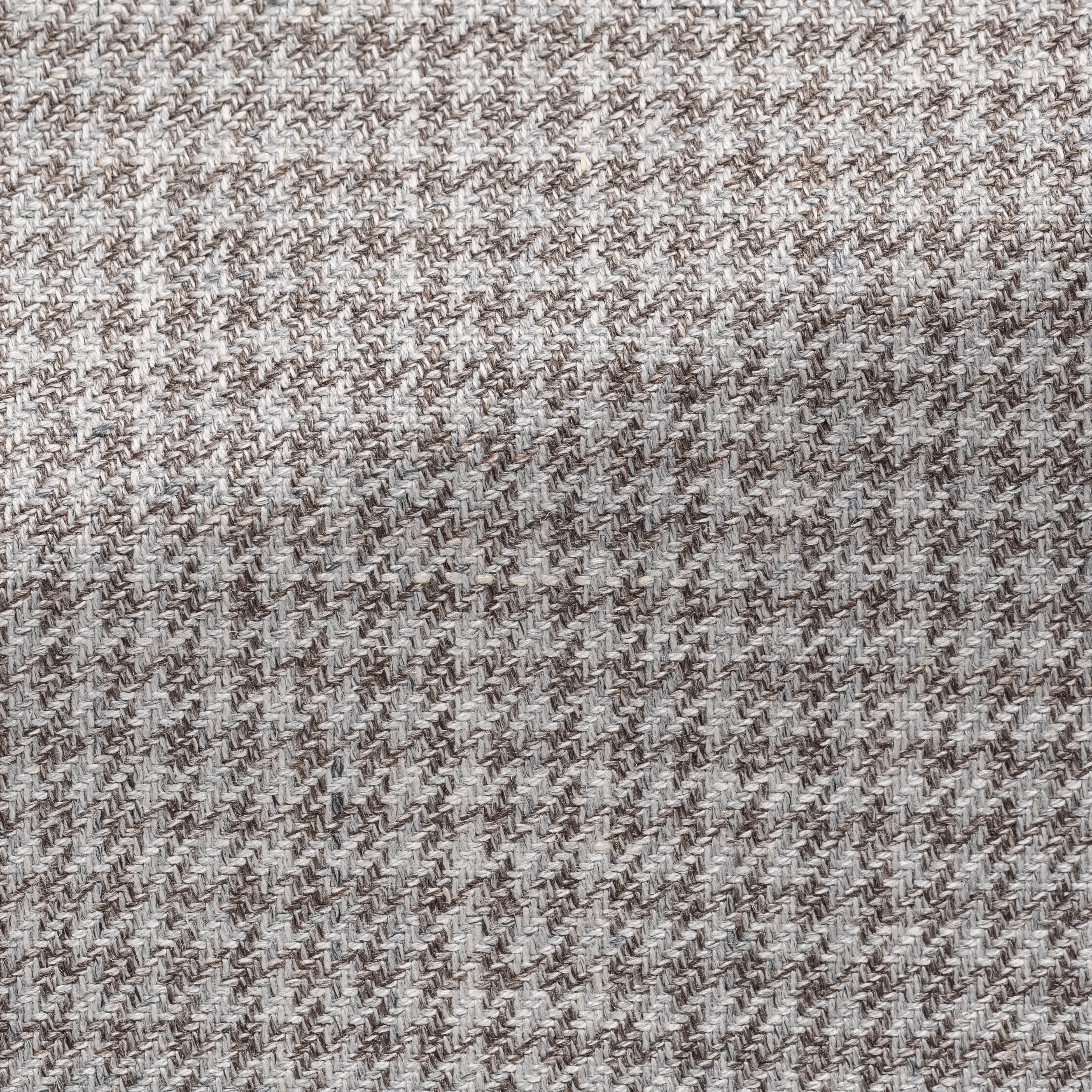 Loro Piana SUMMERTIME Light Grey & Taupe Wool, Silk & Linen Houndstooth Vest / Bodywarmer