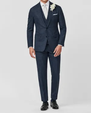 Loro Piana SUMMERTIME Storm Blue Wool, Silk & Linen Tropical