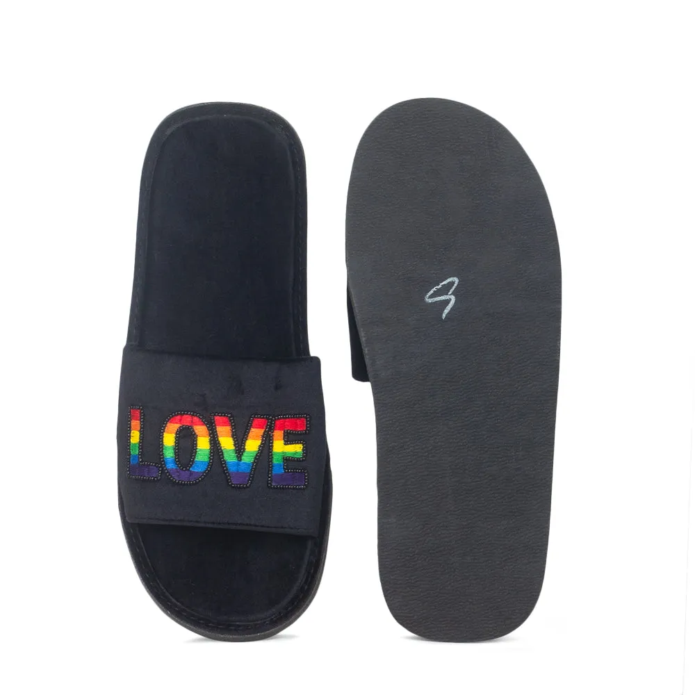 LOVE Domani Slippers Women (Black-Multi)