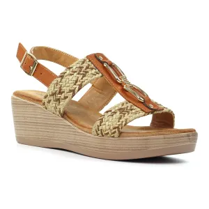 Lunar wedge Sandal Jamie JLY242TN TAN