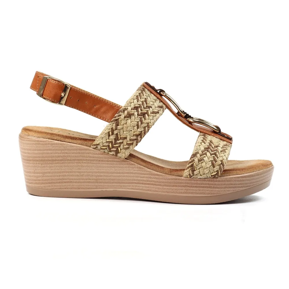 Lunar wedge Sandal Jamie JLY242TN TAN