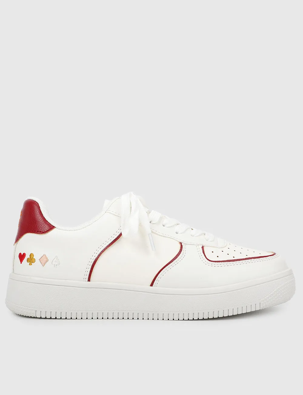 Milliot Club ALL-IN Rounded Toe Sneakers Men (White)
