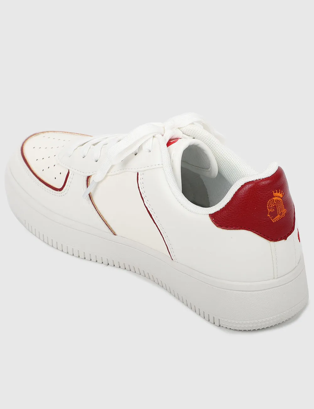 Milliot Club ALL-IN Rounded Toe Sneakers Men (White)