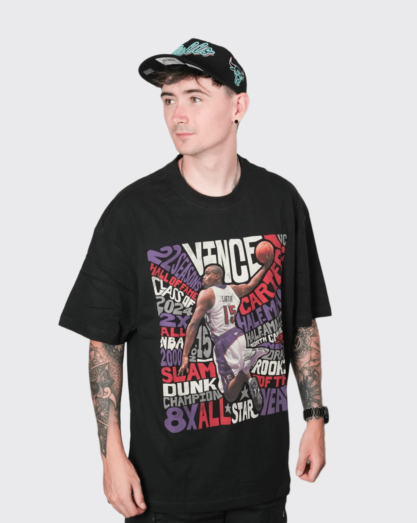 Mitchell and Ness Player Abstract Tee Raptors Carter
