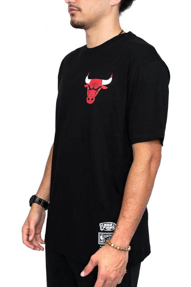 mitchell and ness retro repeat bulls tee