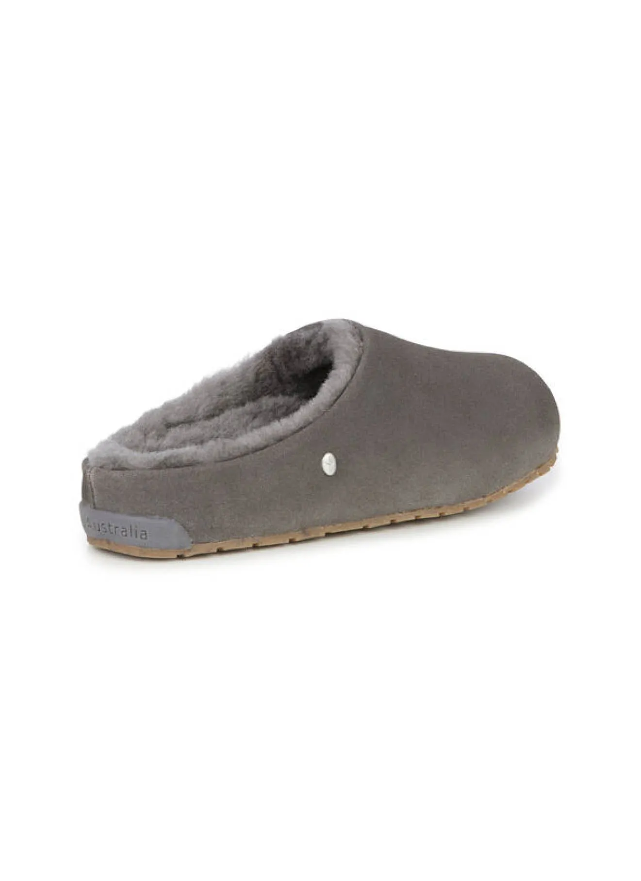 Monch Charcoal Shearling Slipper