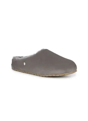 Monch Charcoal Shearling Slipper