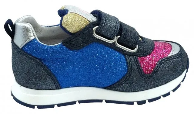 Naturino Boy's and Girl's 1C69 Pat Vl Sneakers, Vel.Glitter/Glitter Navy/Multi
