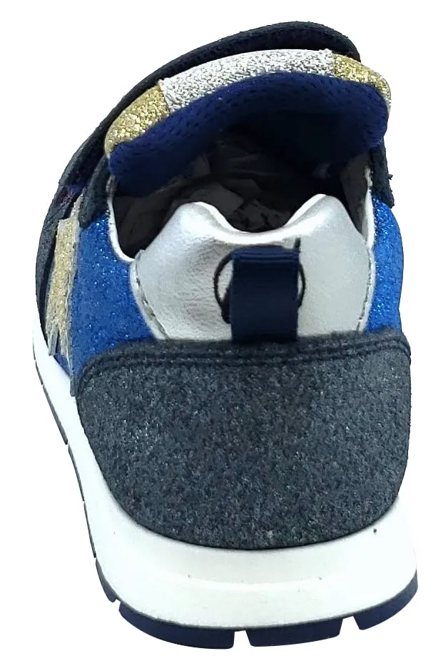 Naturino Boy's and Girl's 1C69 Pat Vl Sneakers, Vel.Glitter/Glitter Navy/Multi