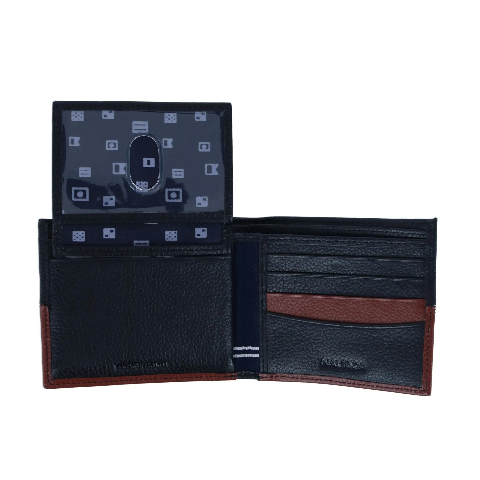 Nautica Men's Two Tone Bifold Wallet