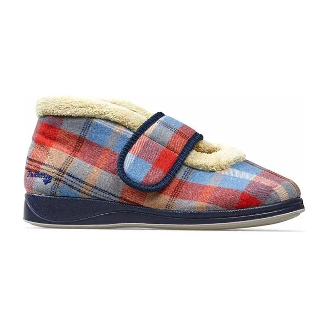 Padders Womens Slipper Hush Navy Combi