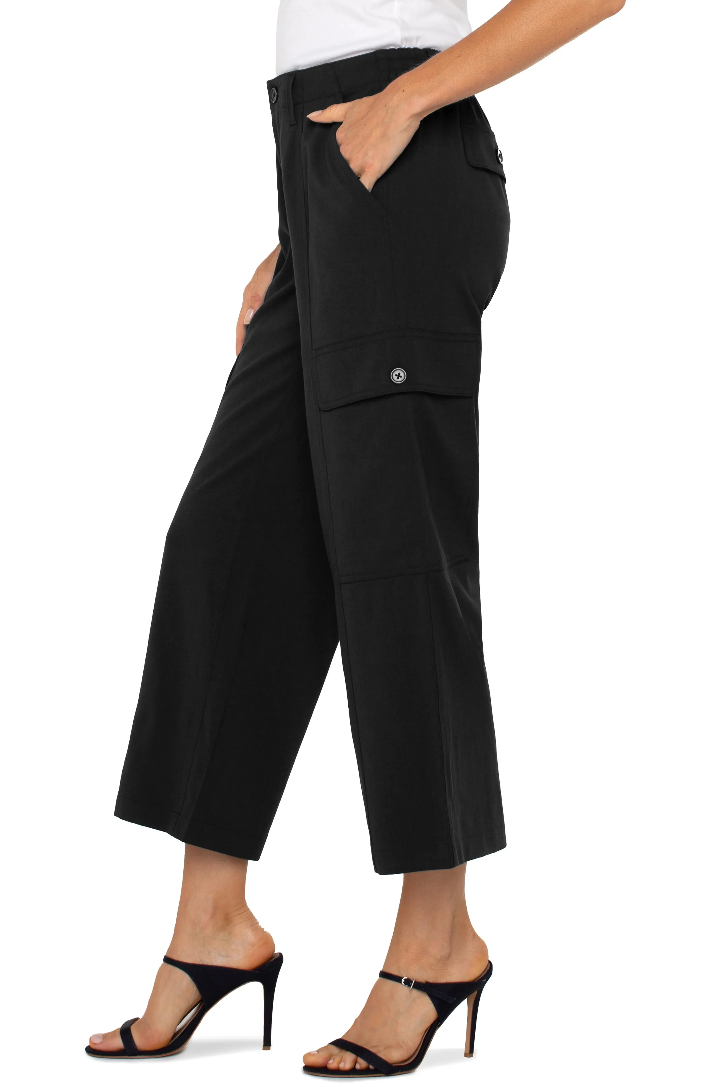PETITE HI-RISE CARGO CROP STRAIGHT