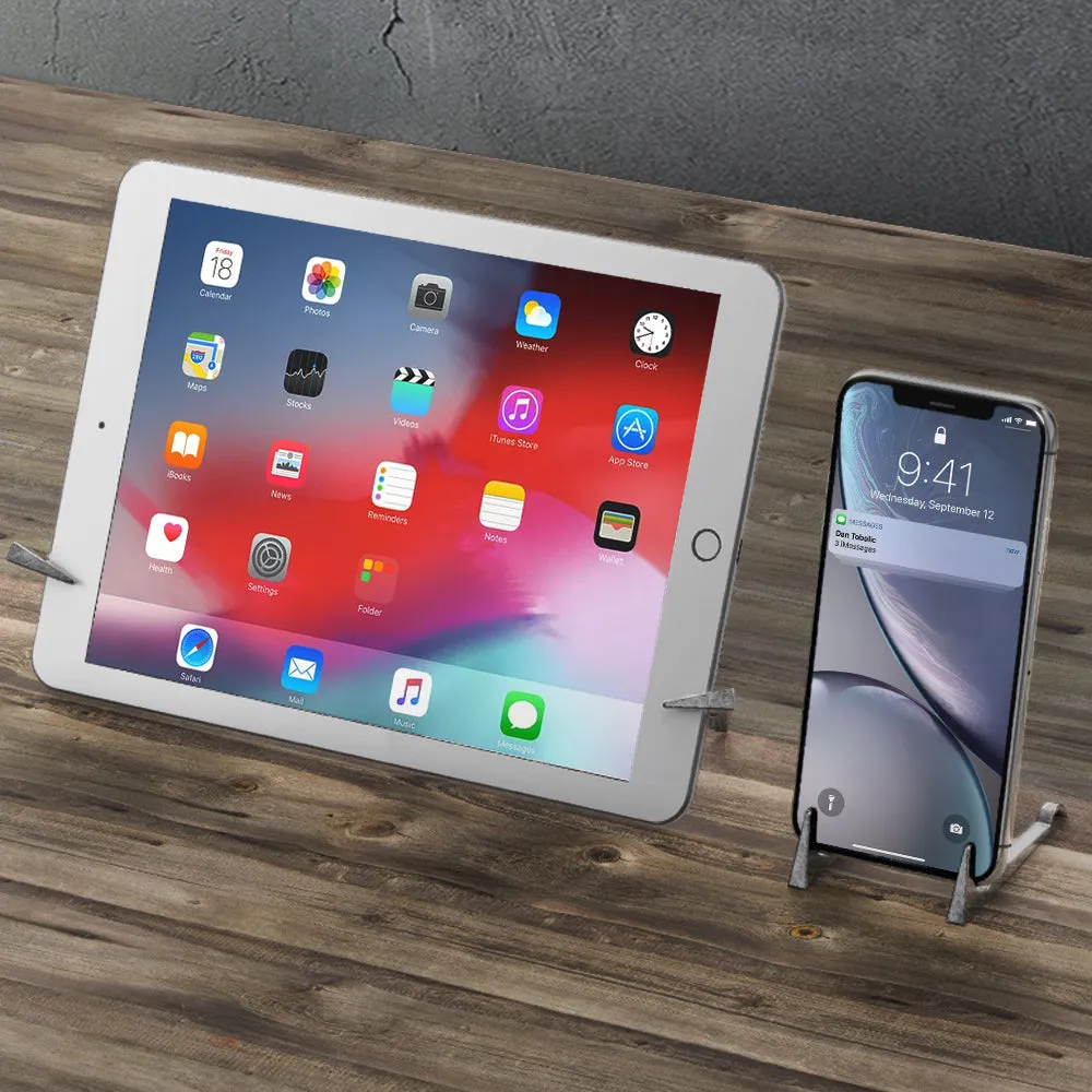 R-Just Anchor Magnetic Metal Stander Desktop Holder for Smartphones and Tablets